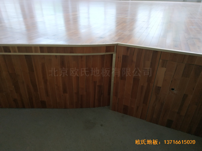 宁夏银川试验中学舞台运动地板施工案例3