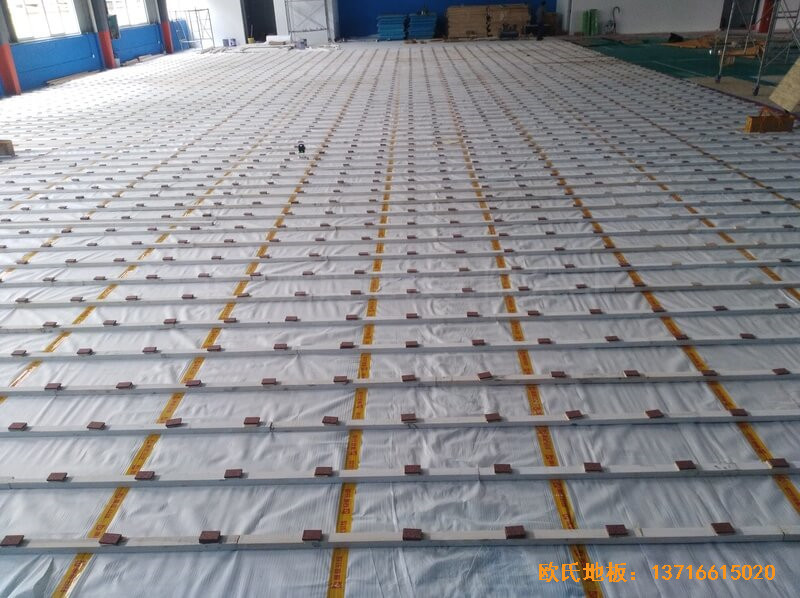 江苏江阴市榜样体育俱乐部运动地板铺装案例2