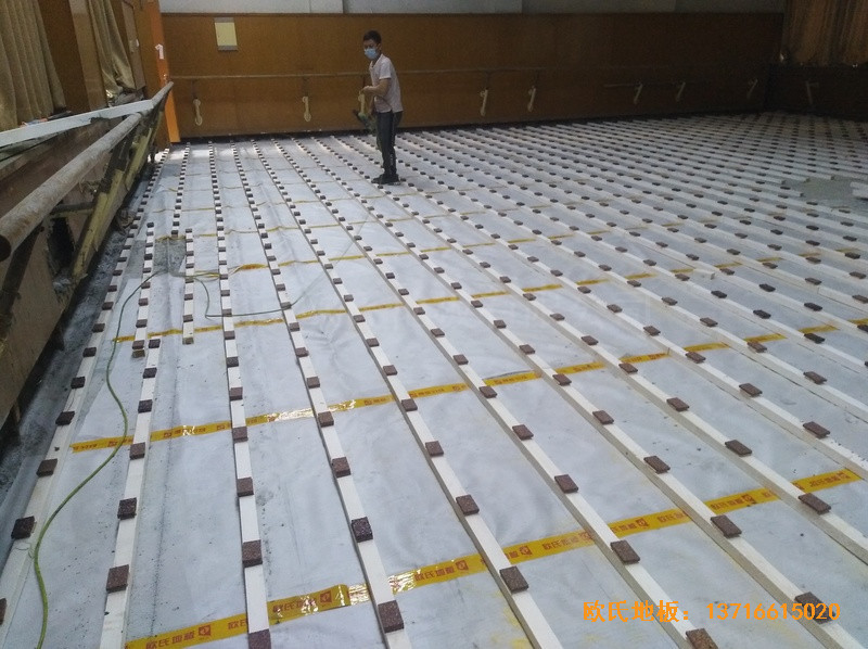 北京舞蹈学院运动地板安装案例1