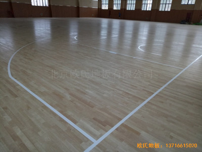 浙江台州路北街道篮球馆运动地板铺装案例